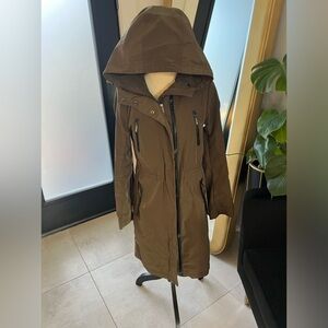 BCBG Olive green jacket. EUC.